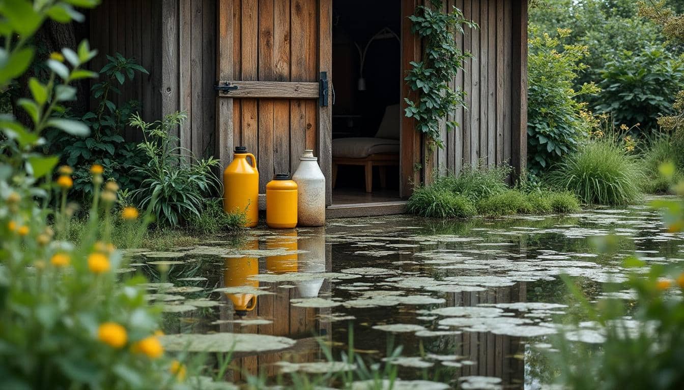 Solutions si le sol de l’abri de jardin est inondé