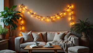 Apporter une ambiance hygge à la maison avec une guirlande murale