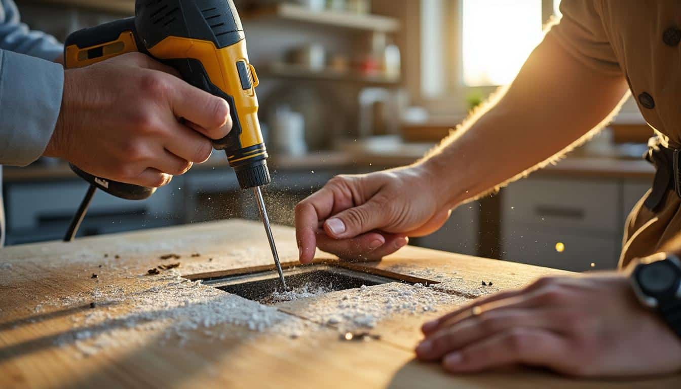 Bien réussir la fixation d’un meuble de cuisine avec une cheville et une perceuse