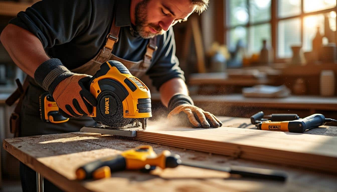 Illustration: Comment les technologies Dewalt améliorent la précision et le confort de coupe