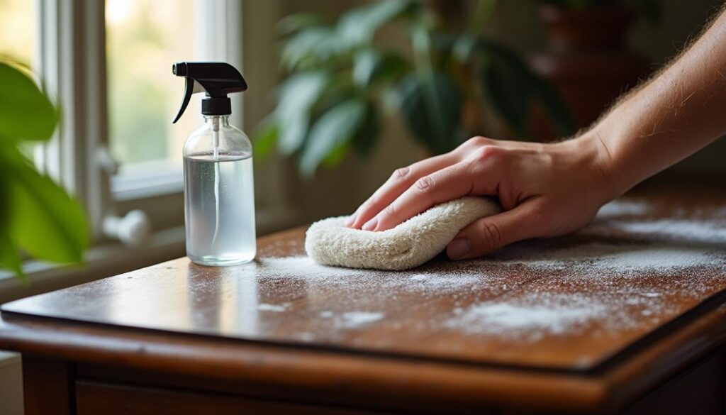 Quels produits utiliser pour l'époussetage et le nettoyage des meubles en bois ?