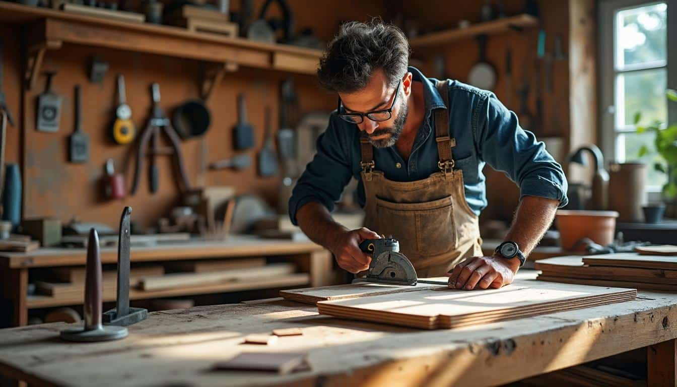 Illustration: Les différents outils adaptés pour scier du parquet avec précision