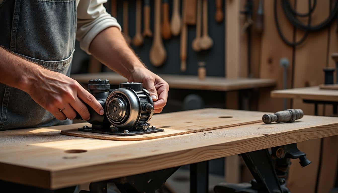 Illustration: Comprendre le rôle essentiel du moteur dans un banc de scie