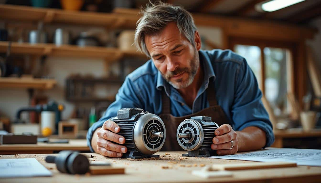 Illustration: Comment choisir la puissance idéale du moteur pour un banc de scie ?