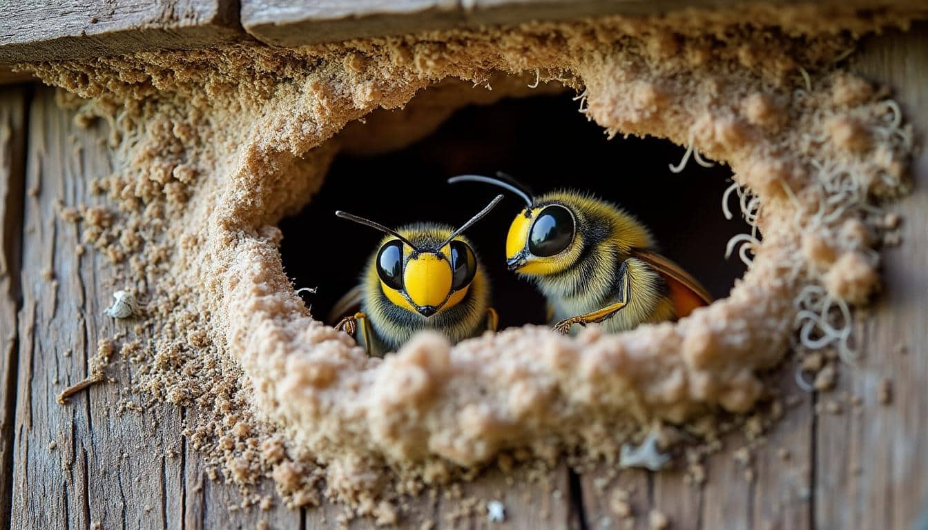 Nid de guêpe sous toiture : repérer, risques et solutions efficaces