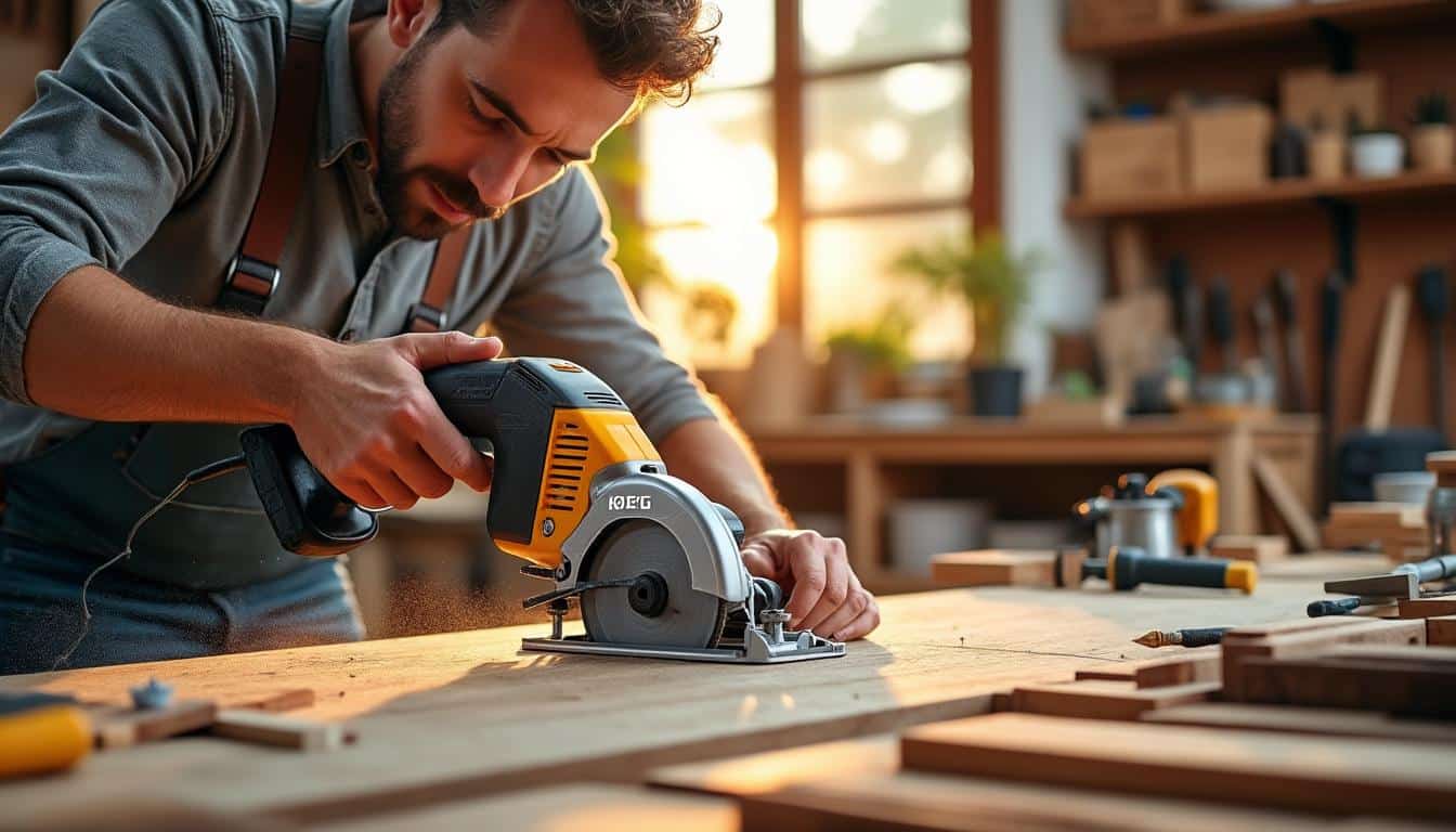 Illustration: Pourquoi opter pour une scie circulaire sans fil AEG dans vos travaux ?