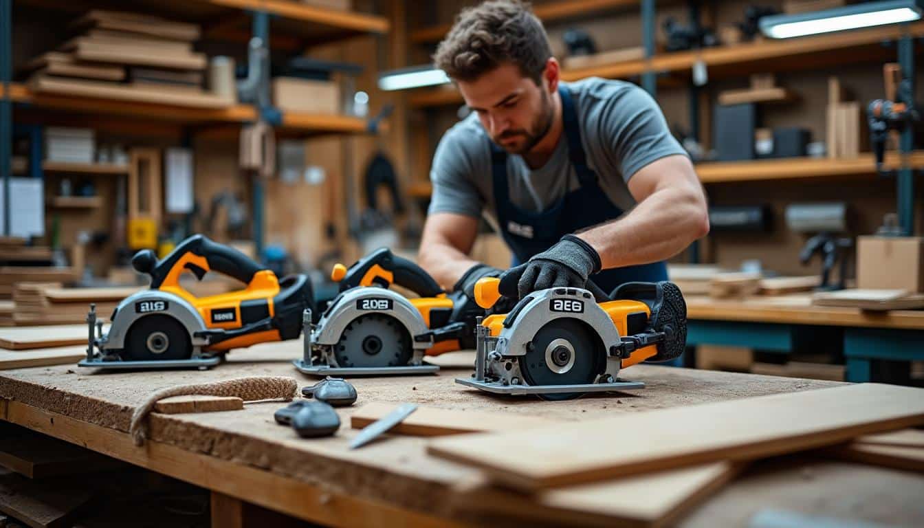 Illustration: Quels sont les modèles phares de scies circulaires sans fil AEG et leurs spécificités ?