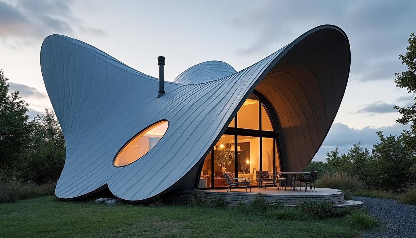 Illustration: Comprendre la forme et les spécificités de la toiture en forme de papillon