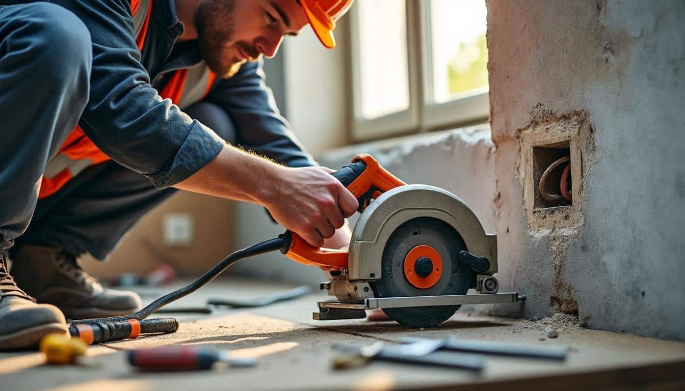 Illustration: Comment bien choisir le diamètre de la scie cloche pour percer le trou d’une prise électrique