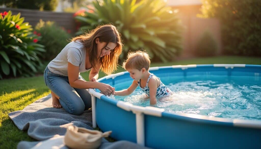 Que mettre sous une piscine hors sol pour un support stable et durable