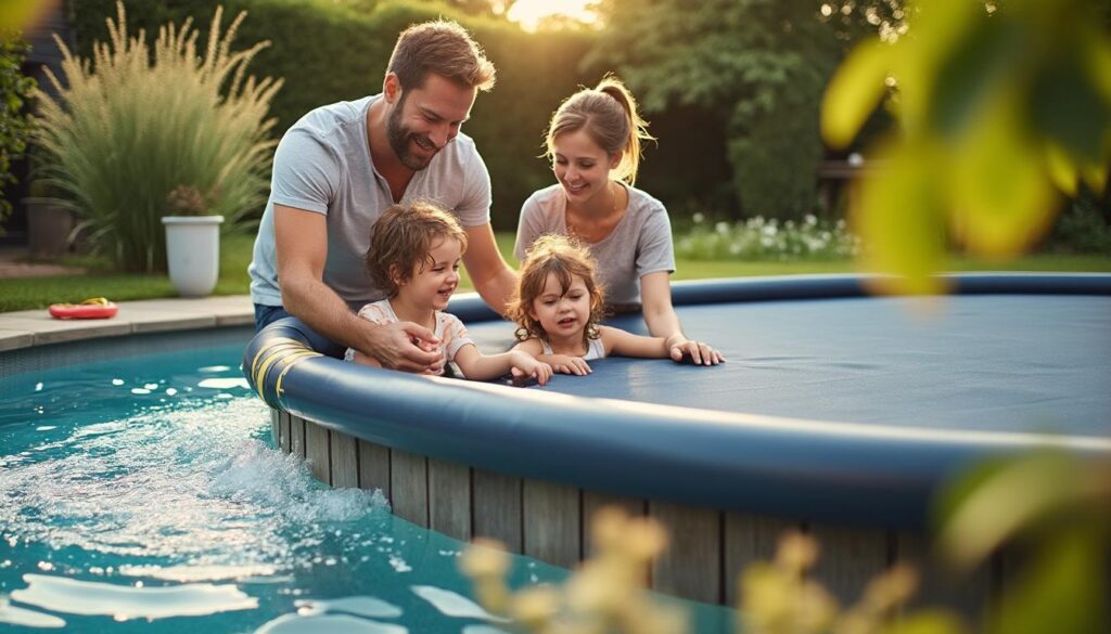 Couverture de sécurité piscine hors sol : guide complet et conseils
