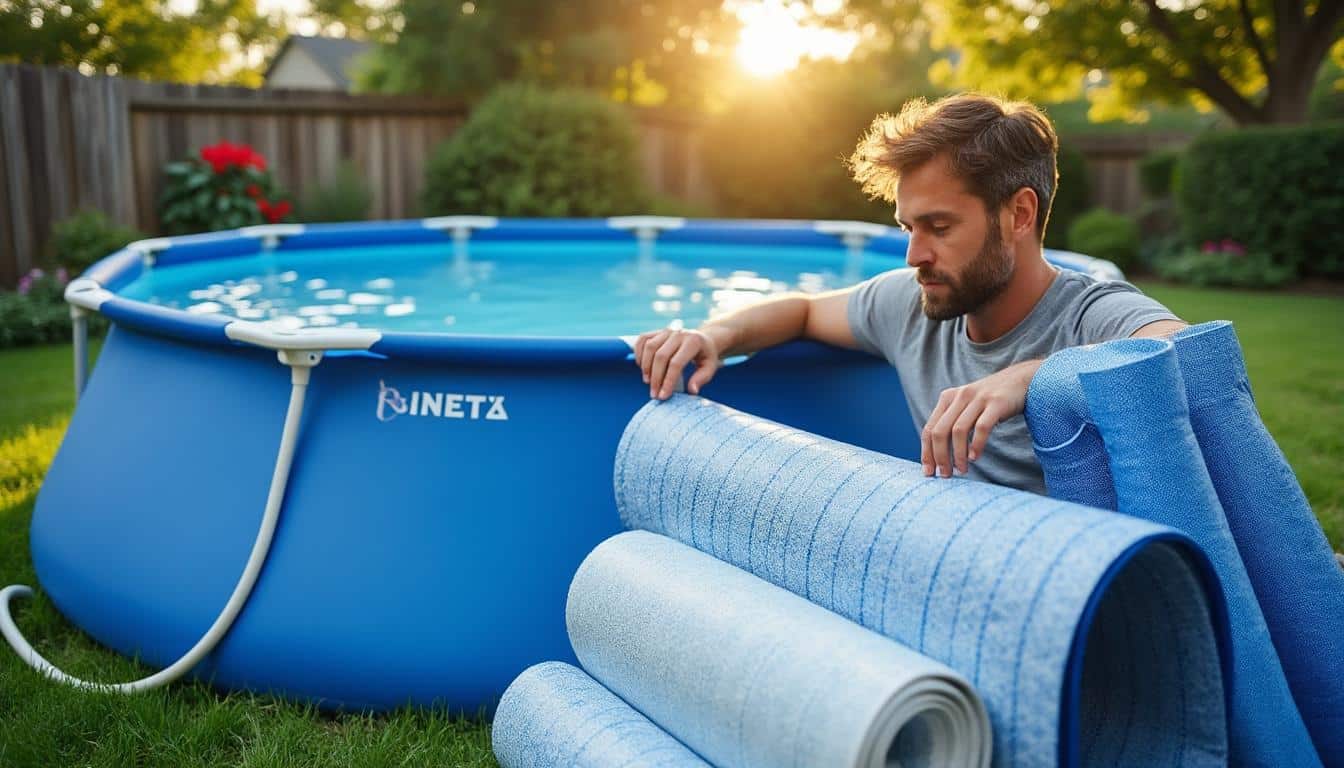 Illustration: Comprendre le rôle et les types de liner pour piscine Intex hors sol