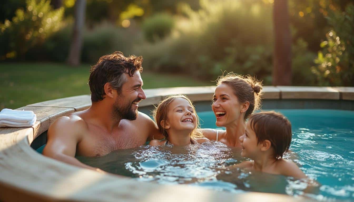 Piscine ronde hors sol en bois : charme naturel et installation facile