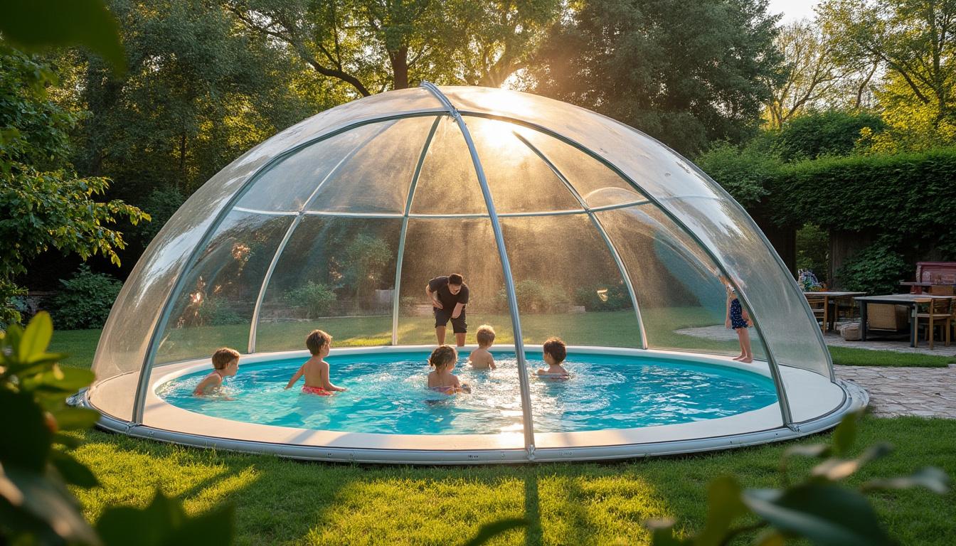 Illustration: Pourquoi opter pour un abri spécifiquement conçu pour votre piscine ronde hors sol ?