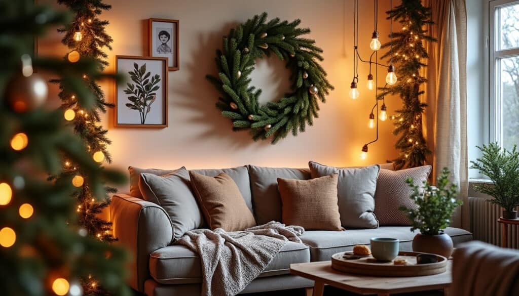 Déco murale de Noël : idées et conseils pour un intérieur chaleureux